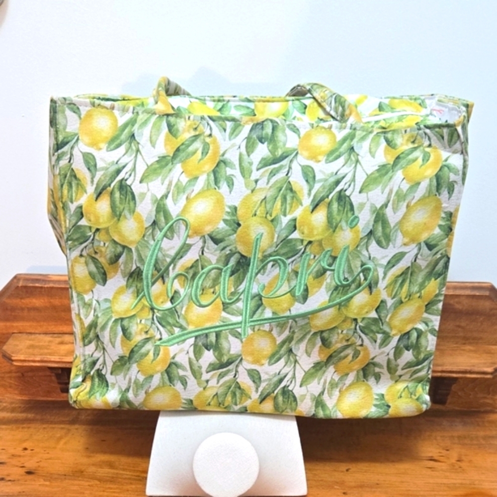 La Divina Capri Structured Tote Bag
